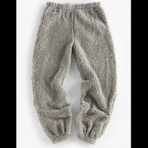 Grey Sherpa sweatpants